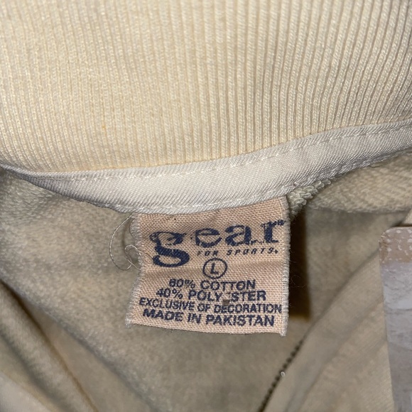 🎉HP🎉 NWT Gear for Sports Men’s Sweatshirt 1/4 Zip Pull Over Cream color Large - Picture 8 of 8